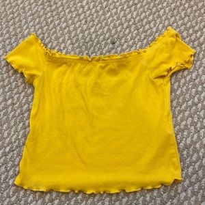 H&M yellow(mustard) cropped top